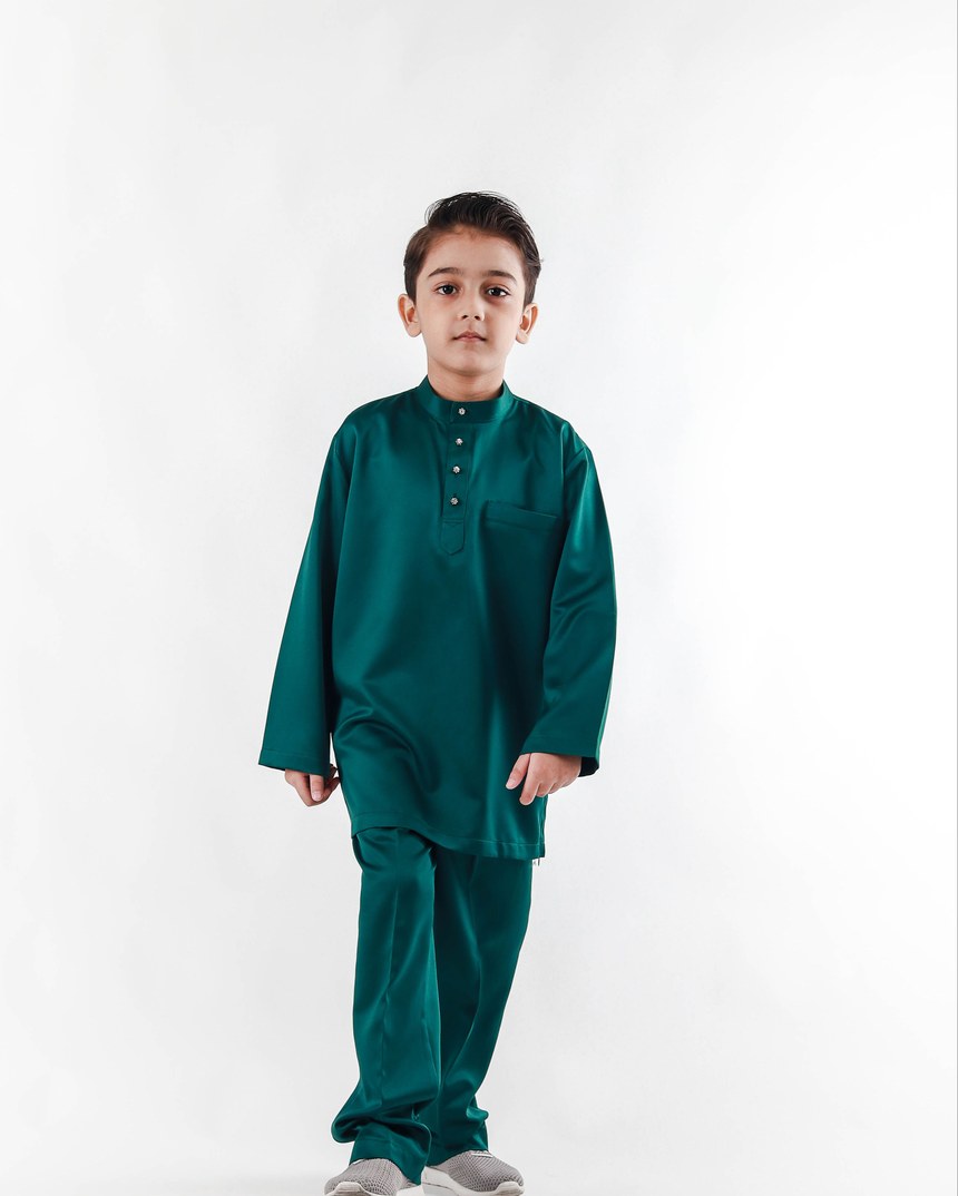 Emerald baju melayu set for boys