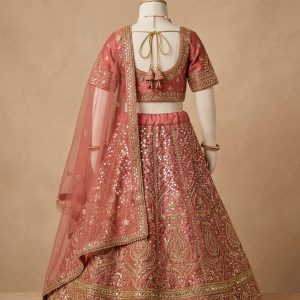 DIRA Blossom Rose Sequin Lehenga